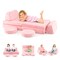 Flannel Kids Play Couch Set and 6-Piece Glow-in-the-Dark Modular Sofa